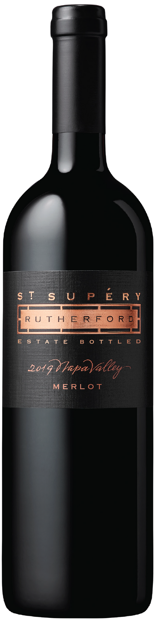 St. Supery Rutherford Merlot 2019  Front Bottle Shot