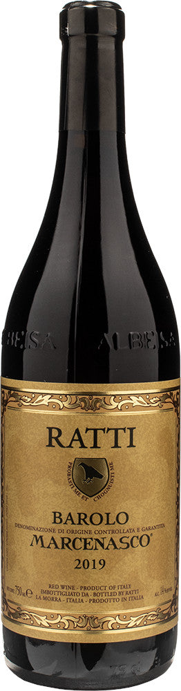 Renato Ratti Marcenasco Barolo 2019  Front Bottle Shot