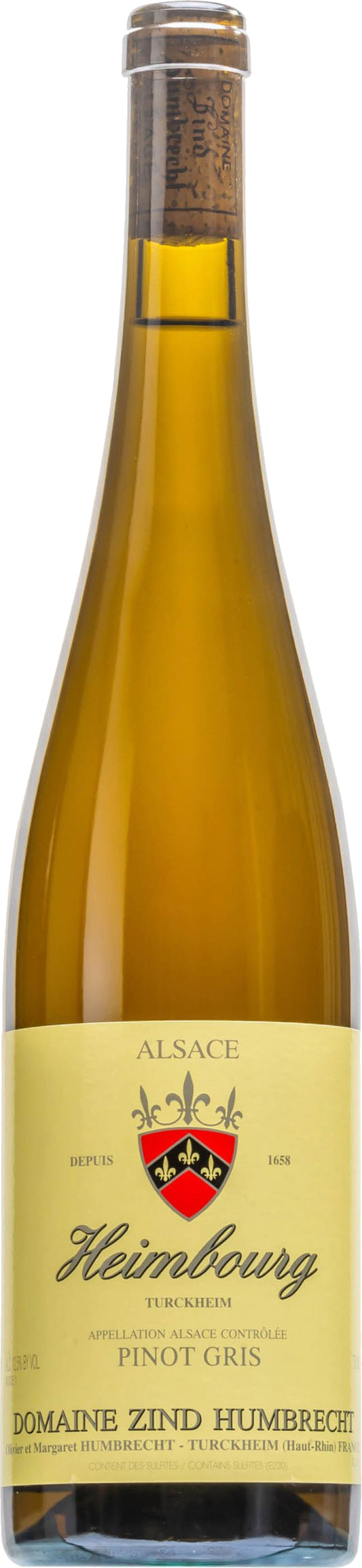 Zind-Humbrecht Heimbourg Pinot Gris 2022  Front Bottle Shot