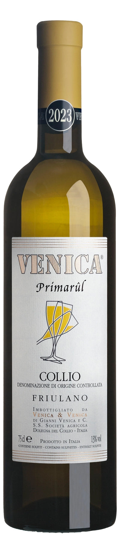 Venica & Venica Primarul Friulano 2023  Front Bottle Shot
