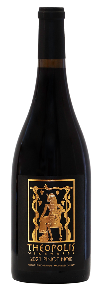 Theopolis Vineyards Yorkville Highlands Pinot Noir 2021  Front Bottle Shot