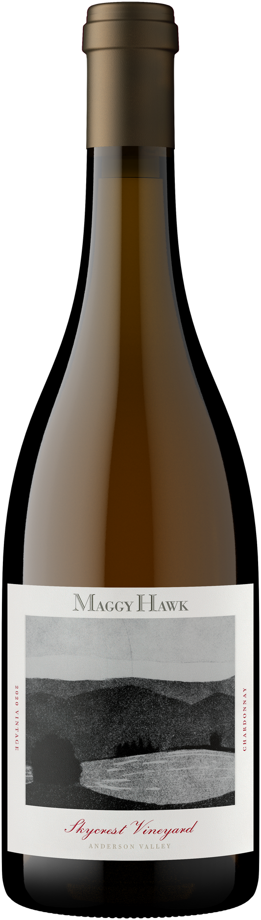 Maggy Hawk Skycrest Vineyard Chardonnay 2020  Front Bottle Shot