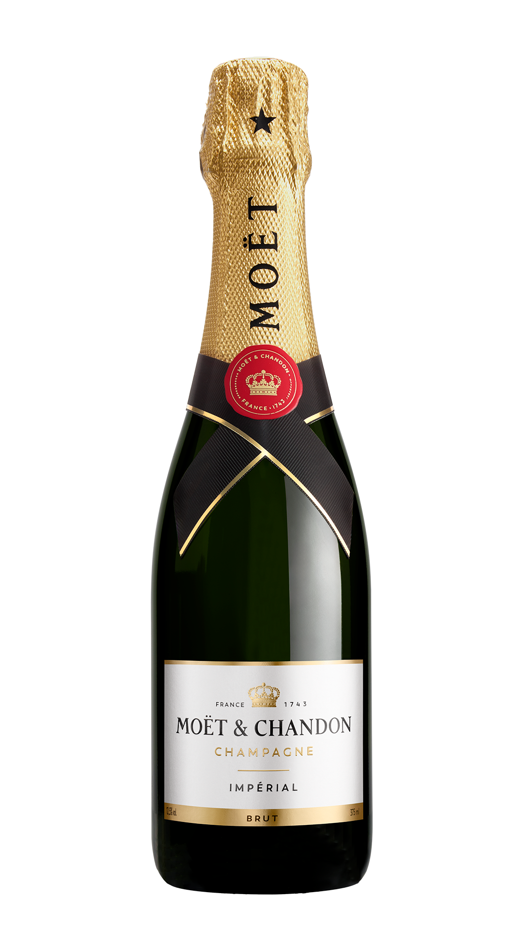 Moet & Chandon Imperial Brut (375ML half-bottle)  Front Bottle Shot
