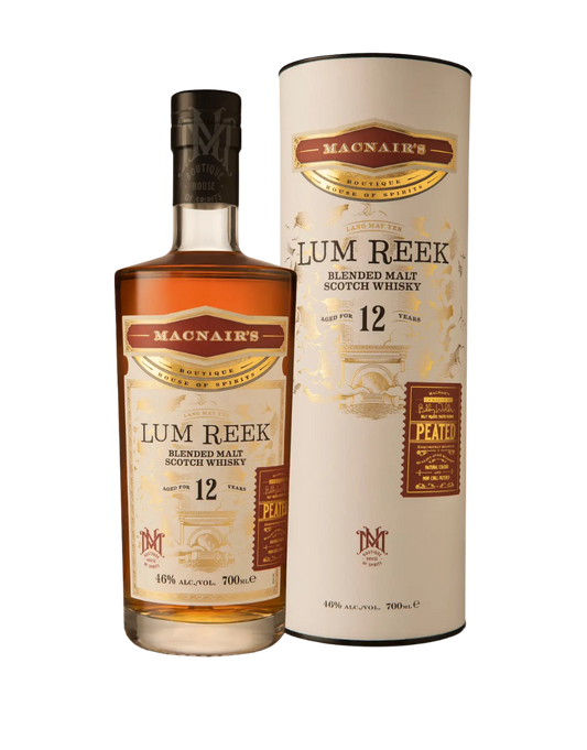 MACNAIR'S LUM REEK 12 YEAR OLD PEATED BLENDED MALT 700 ML