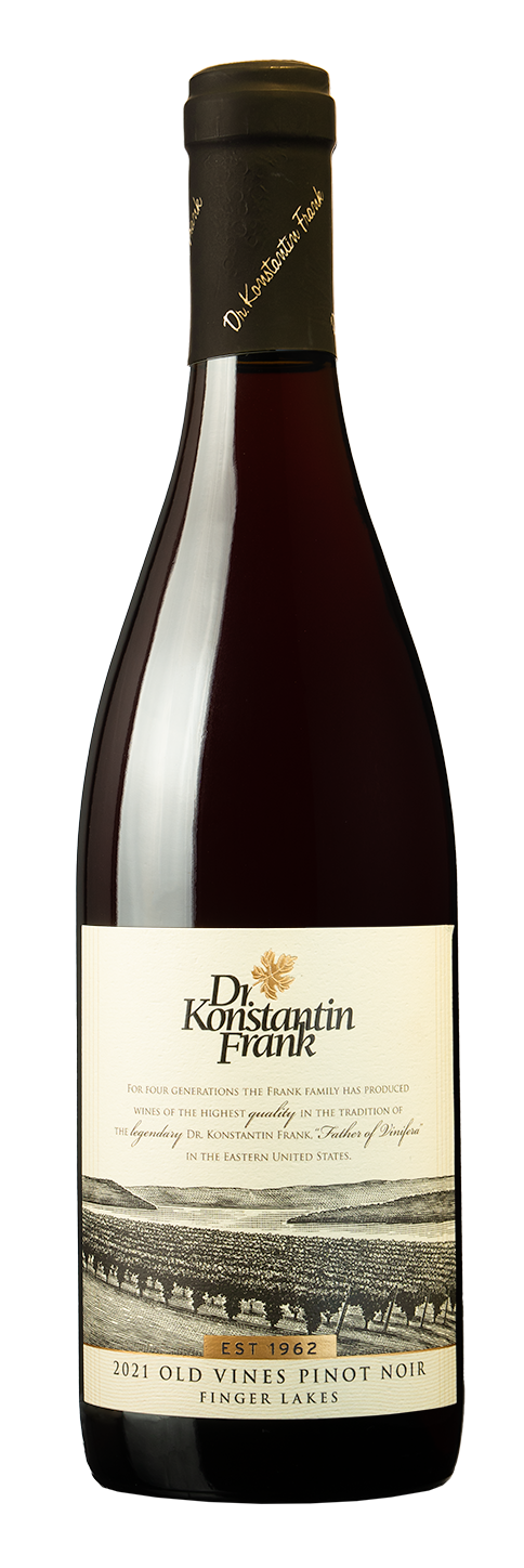 Dr. Konstantin Frank Old Vines Pinot Noir 2021  Front Bottle Shot