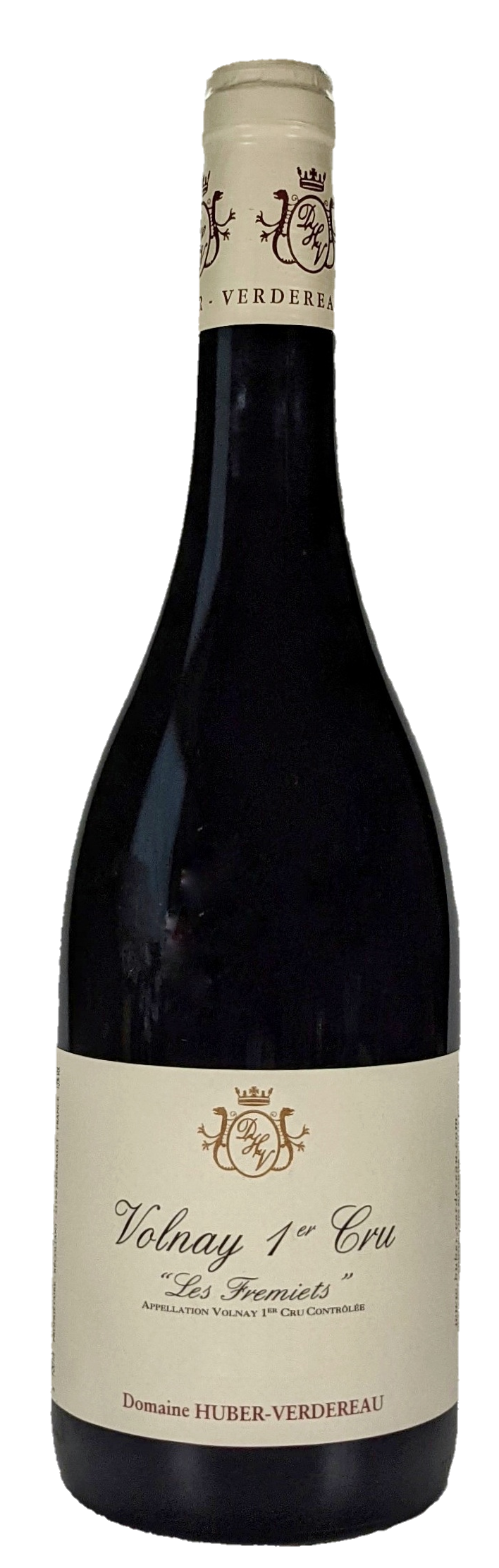 Huber-Verdereau Volnay Les Fremiets Premier Cru 2018  Front Bottle Shot