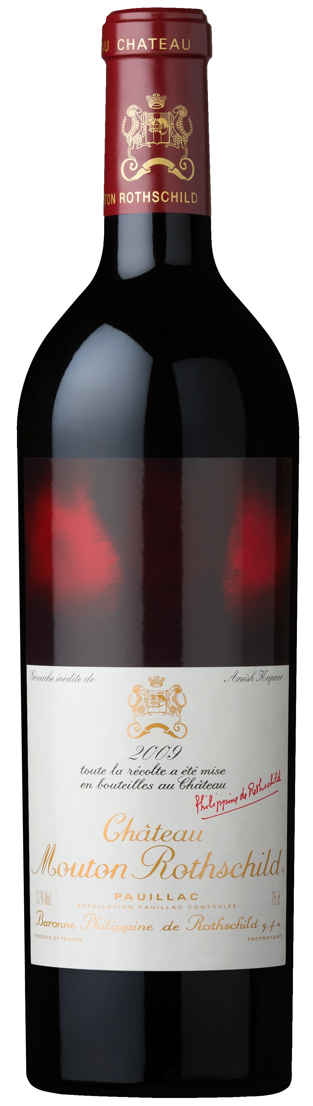 Chateau Mouton Rothschild  2009  Front Bottle Shot