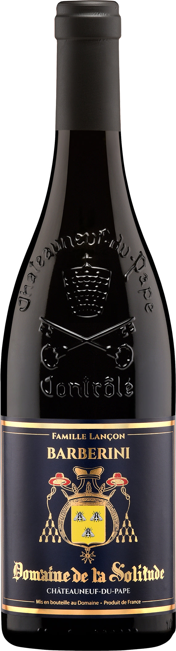 Domaine de la Solitude Chateauneuf-du-Pape Cuvee Barberini 2021  Front Bottle Shot