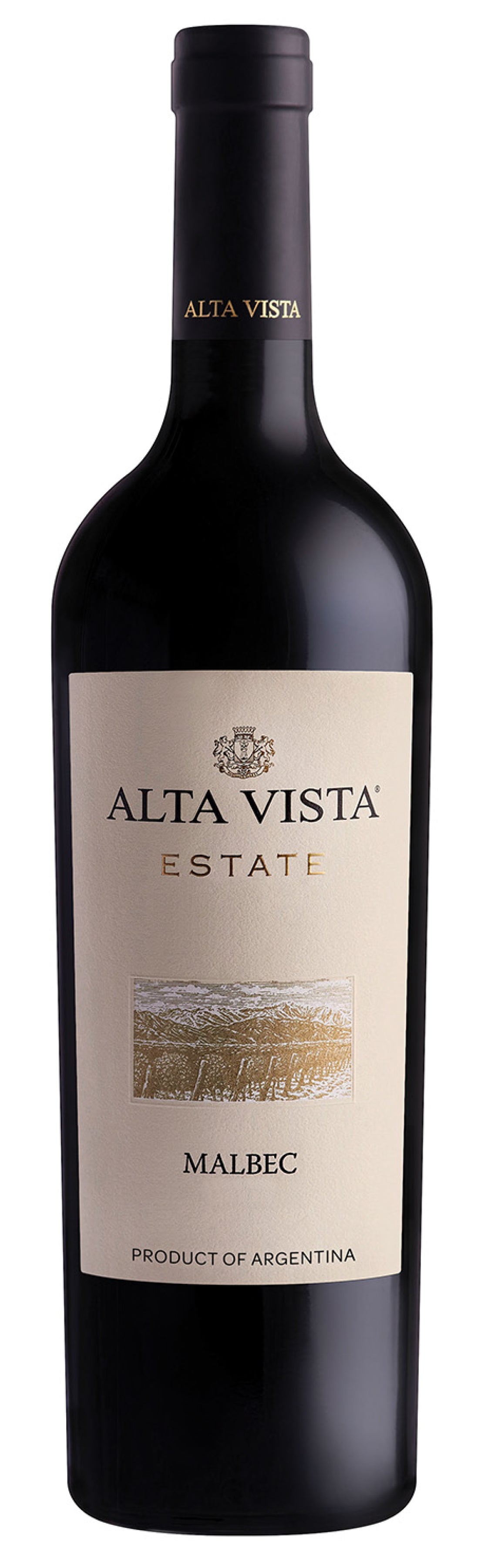 Alta Vista Estate Malbec 2022  Front Bottle Shot