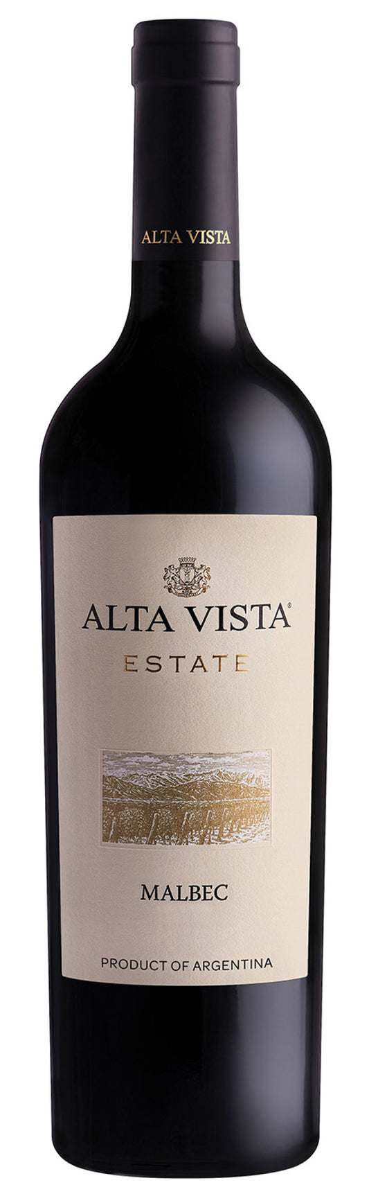 Alta Vista Estate Malbec 2022  Front Bottle Shot