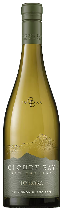 Cloudy Bay Te Koko Sauvignon Blanc 2021  Front Bottle Shot