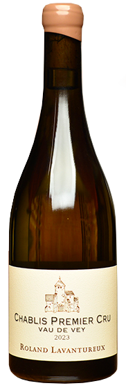 Roland Lavantureux Chablis Vau de Vey Premier Cru 2023  Front Bottle Shot