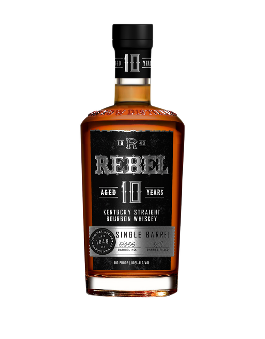 REBEL 10 YEAR SINGLE BARREL BOURBON WHISKEY 750 ML