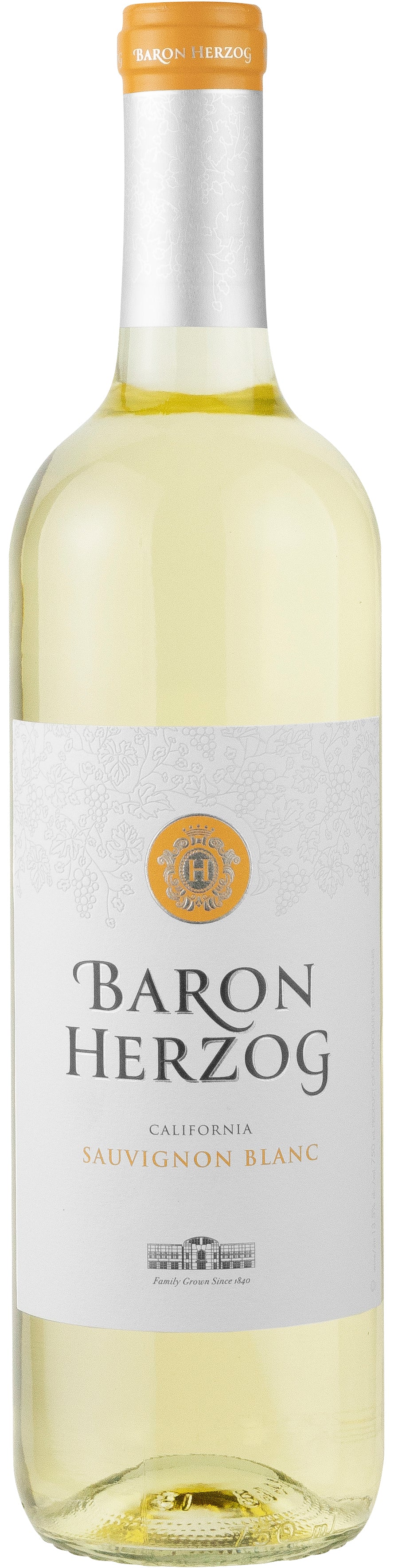 Baron Herzog Sauvignon Blanc (OU Kosher) 2022  Front Bottle Shot