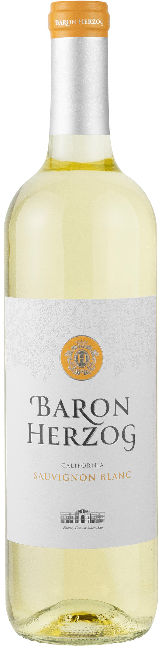 Baron Herzog Sauvignon Blanc (OU Kosher) 2022  Front Bottle Shot