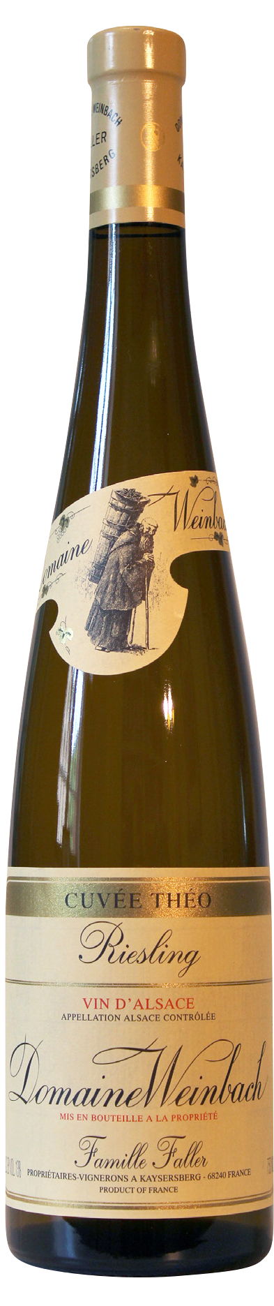 Domaine Weinbach Cuvee Theo Riesling 2021  Front Bottle Shot
