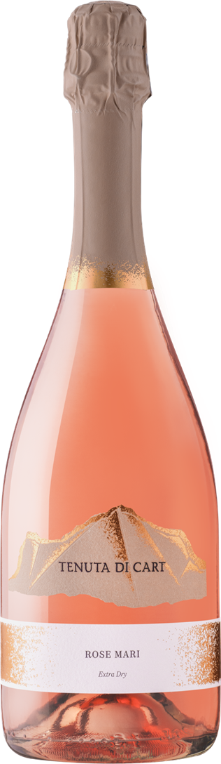 Drusian Extra Dry Rose Mari Sparkling Rose  Front Bottle Shot