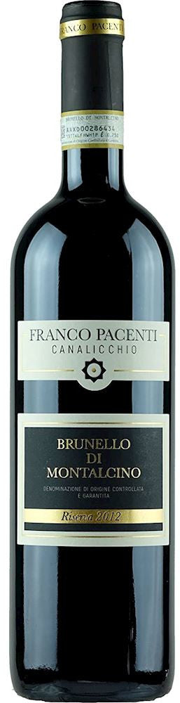 Franco Pacenti Brunello di Montalcino Riserva 2012  Front Bottle Shot