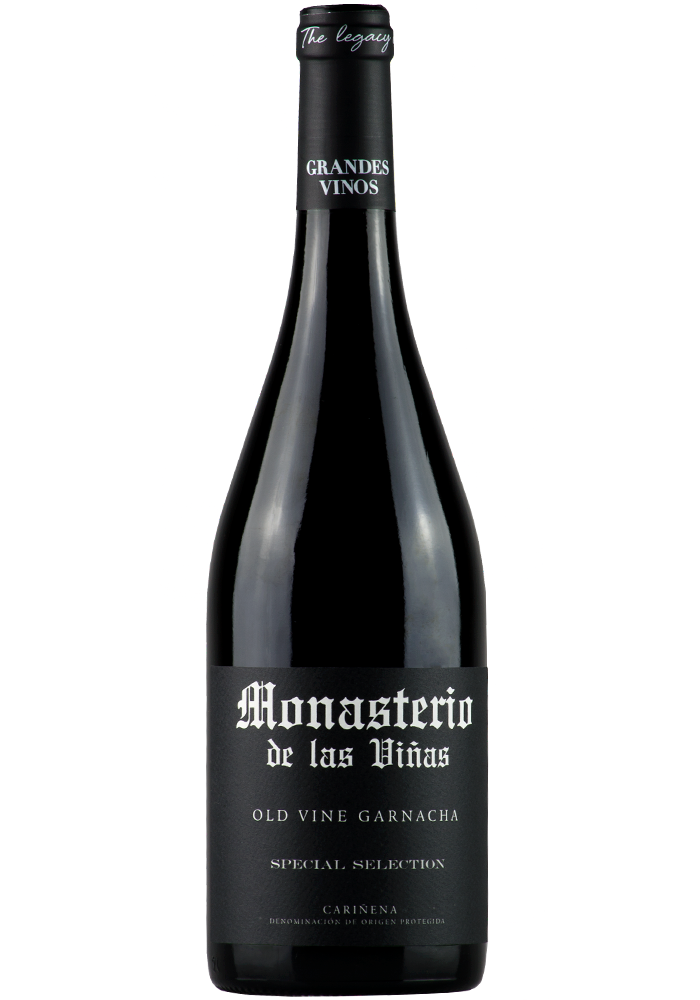 Grandes Vinos Y Vinedos Monasterio de las Vinas Special Selection Old Vine Garnacha 2017  Front Bottle Shot