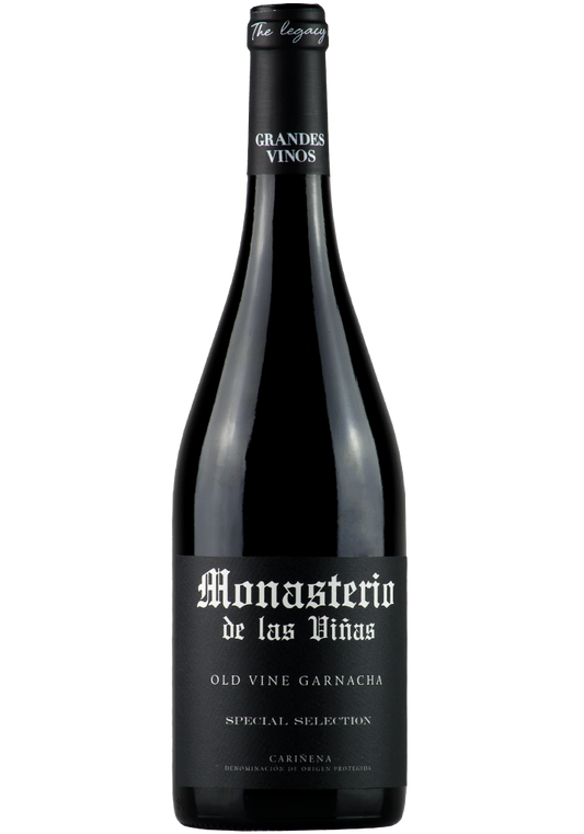 Grandes Vinos Y Vinedos Monasterio de las Vinas Special Selection Old Vine Garnacha 2017  Front Bottle Shot