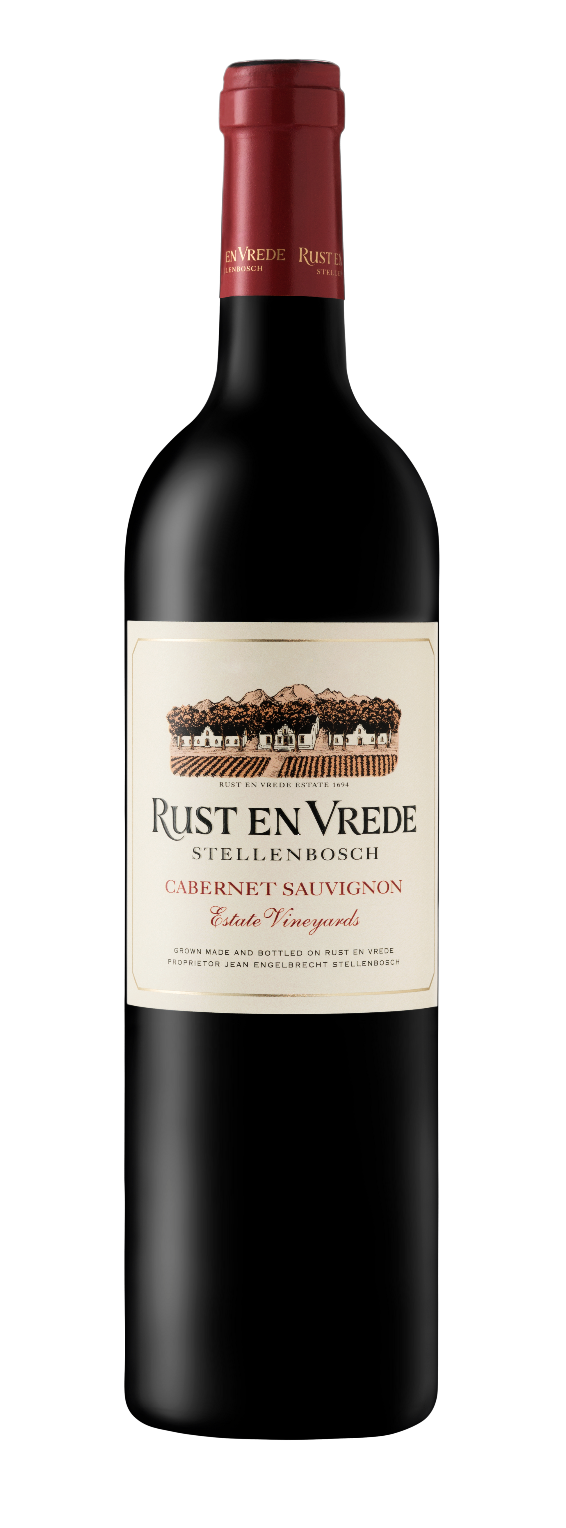 Rust en Vrede Estate Cabernet Sauvignon 2020  Front Bottle Shot