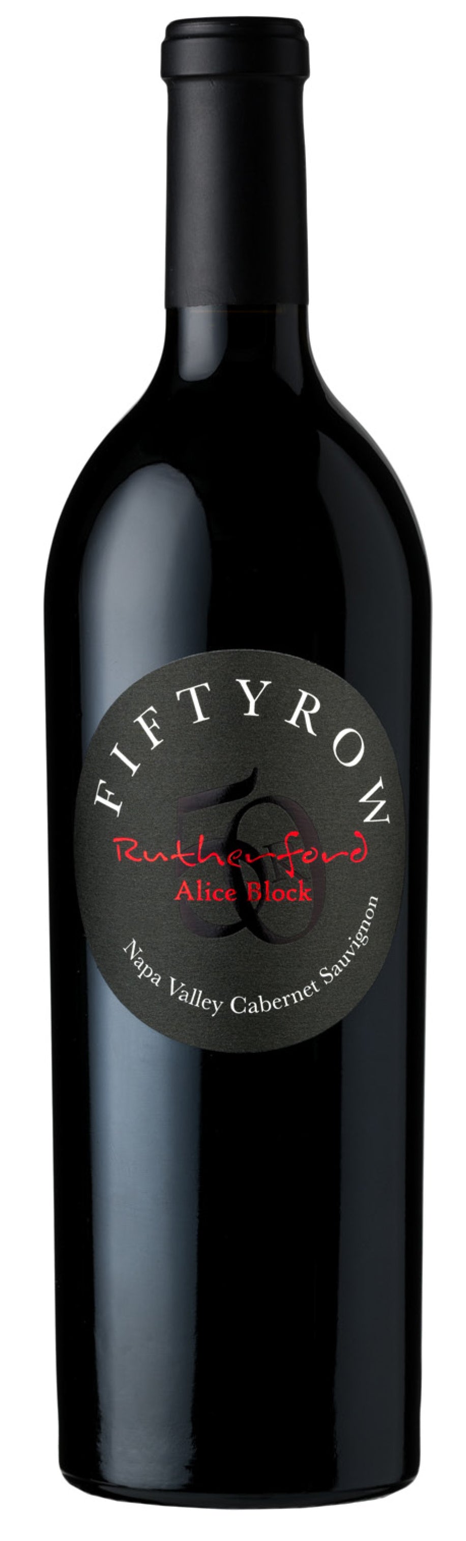 Fiftyrow Vineyards Alice Block Cabernet Sauvignon 2019  Front Bottle Shot