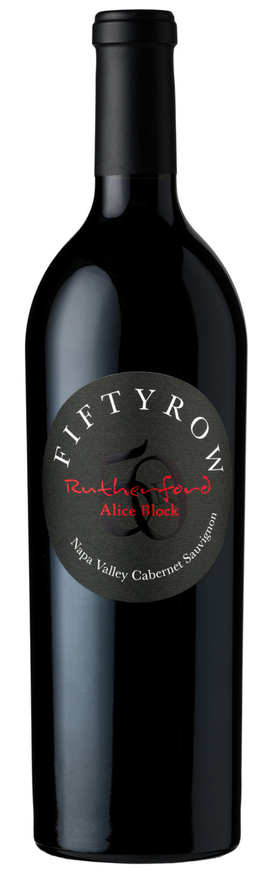 Fiftyrow Vineyards Alice Block Cabernet Sauvignon 2019  Front Bottle Shot