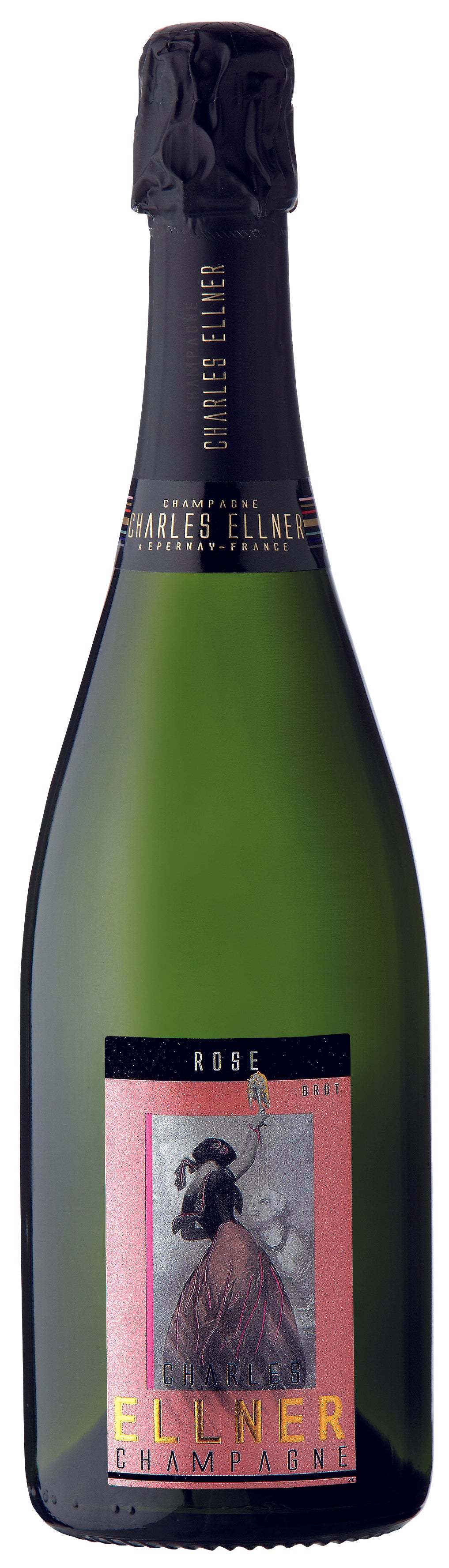 Charles Ellner Brut Rose  Front Bottle Shot