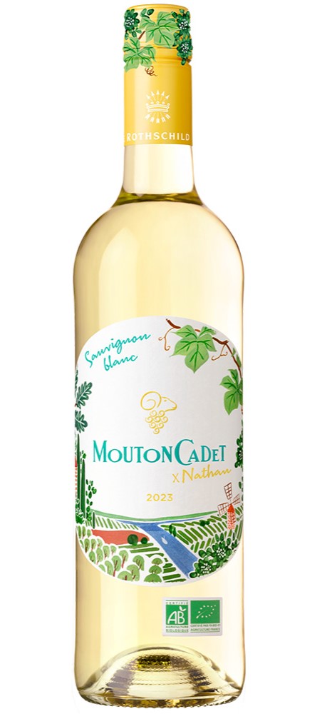 Mouton Cadet by Nathan Sauvignon Blanc 2023  Front Bottle Shot