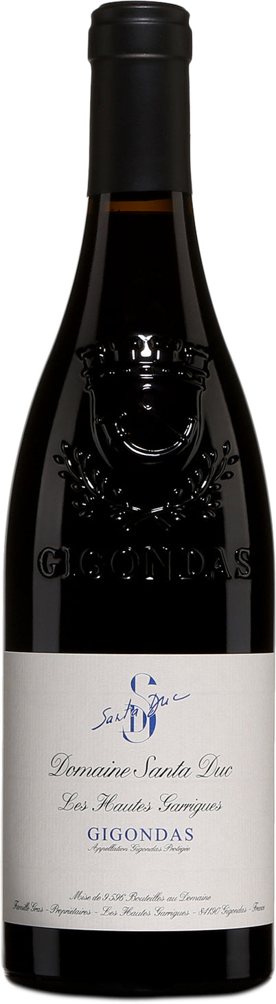 Domaine Santa Duc Les Hautes Garrigues Gigondas 2021  Front Bottle Shot