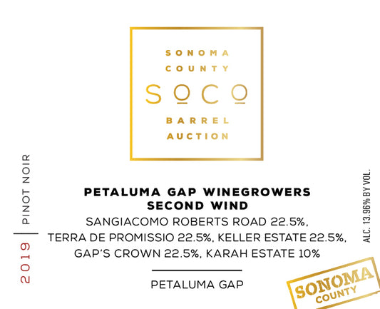 Petaluma Gap Winegrowers Pinot Noir (Sonoma Barrel Auction) 2019