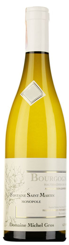 Domaine Michel Gros Hautes Cotes de Nuits Fontaine Saint Martin Monopole Blanc 2022  Front Bottle Shot