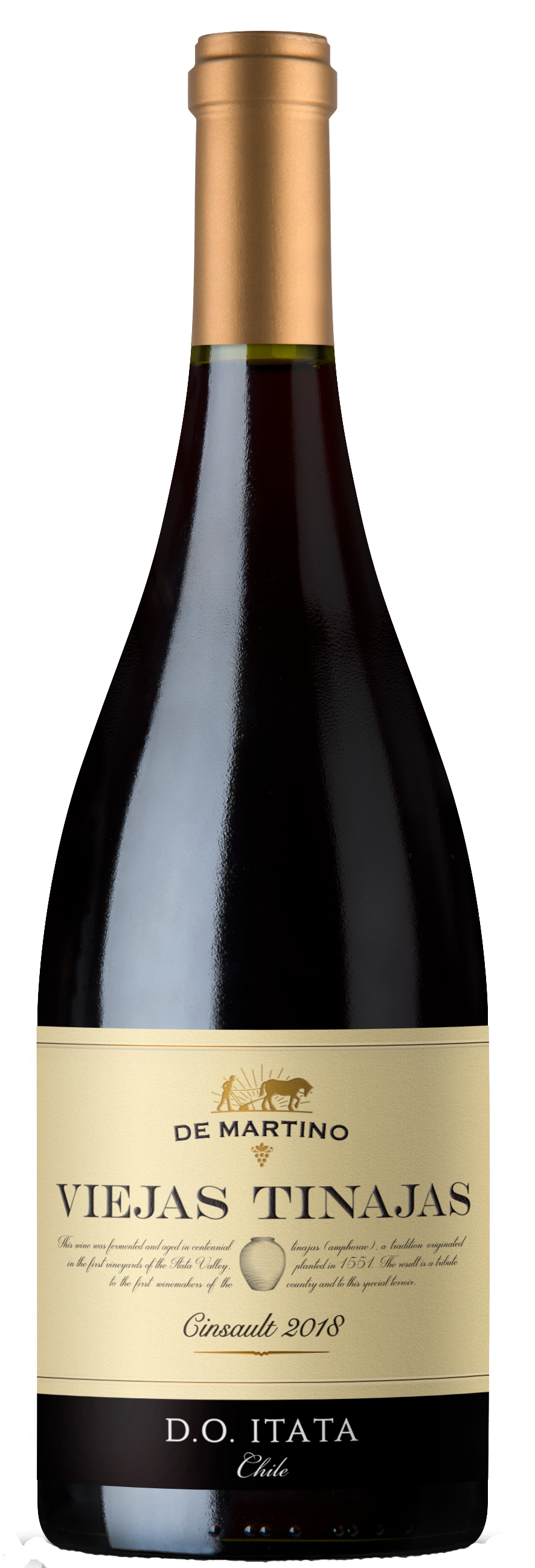 De Martino Viejas Tinajas Cinsault 2018  Front Bottle Shot