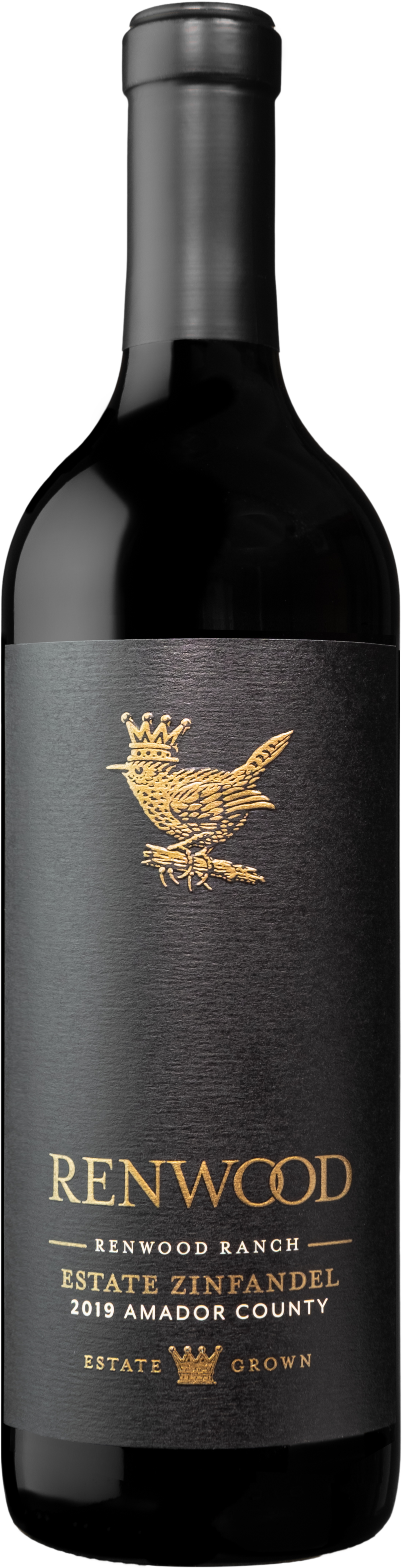 Renwood Estate Ranch Zinfandel 2019  Front Bottle Shot