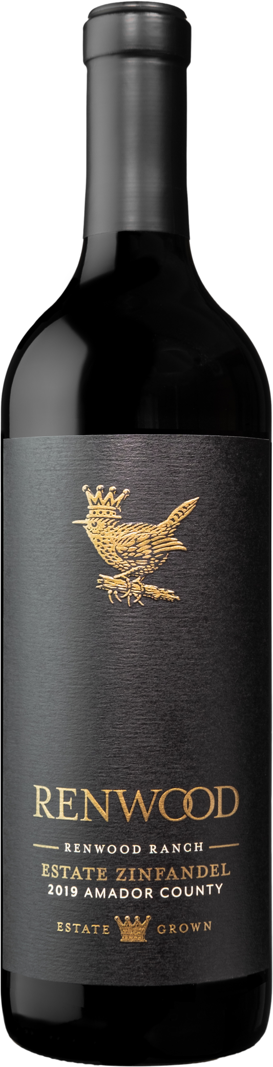 Renwood Estate Ranch Zinfandel 2019  Front Bottle Shot
