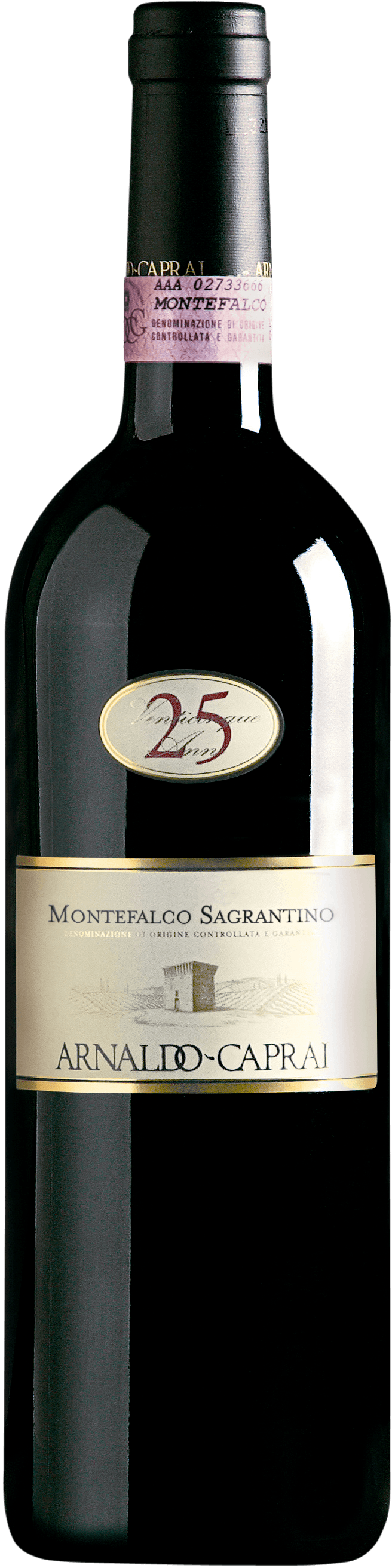 Arnaldo Caprai 25 Anni Montefalco Sagrantino 2020  Front Bottle Shot