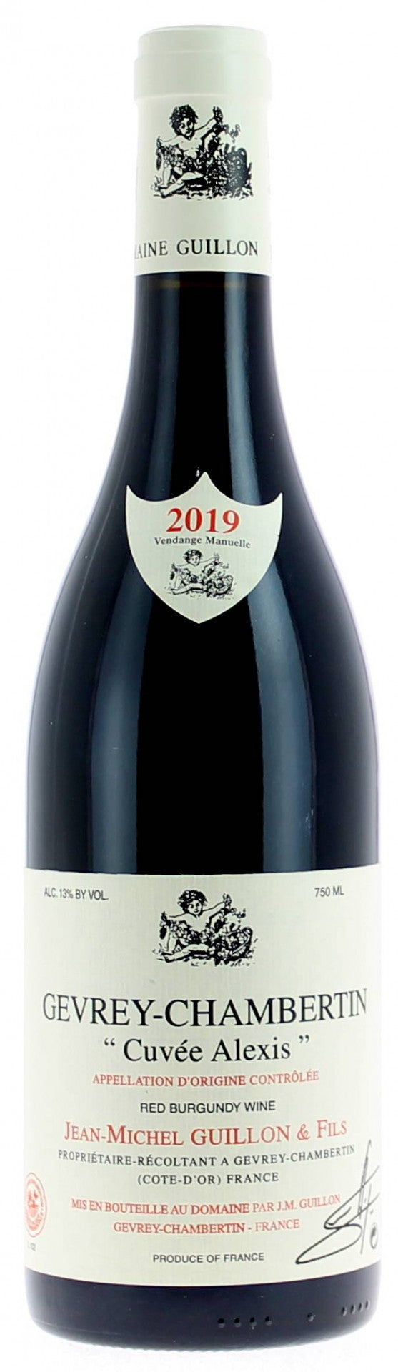 Domaine Guillon Gevrey-Chambertin Cuvee Alexis 2019  Front Bottle Shot