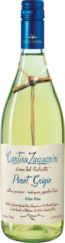 Zaccagnini Pinot Grigio 2023  Front Bottle Shot