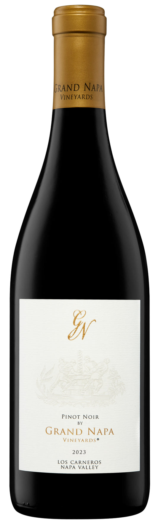 Grand Napa Vineyards Los Carneros Pinot Noir 2023  Front Bottle Shot
