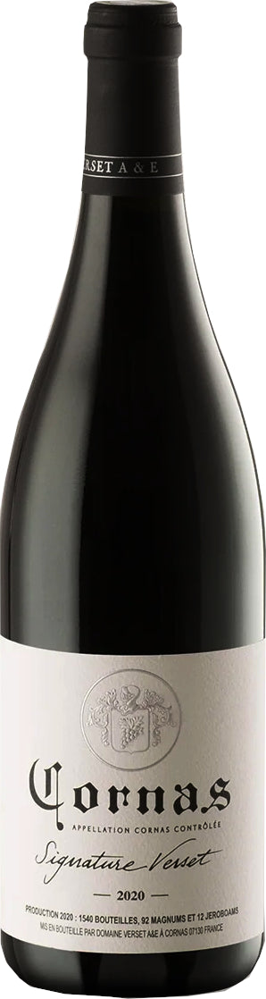 A & E Verset Signature Cornas 2020  Front Bottle Shot