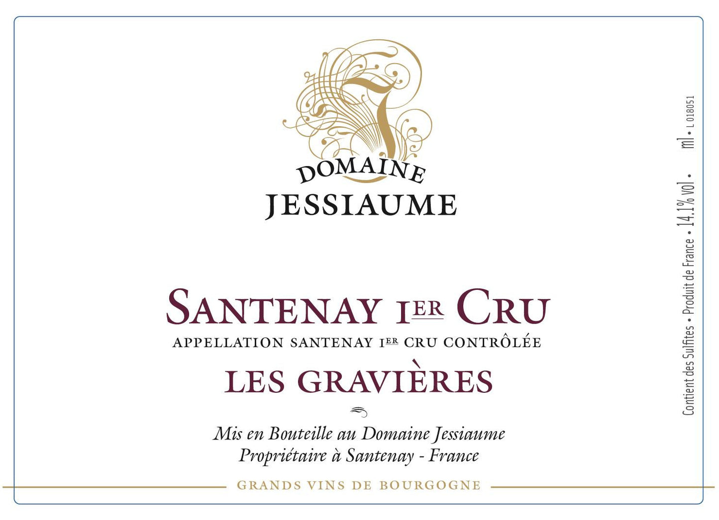Domaine Jessiaume Santenay Les Gravieres Premier Cru (1.5 Liter Magnum) 2021