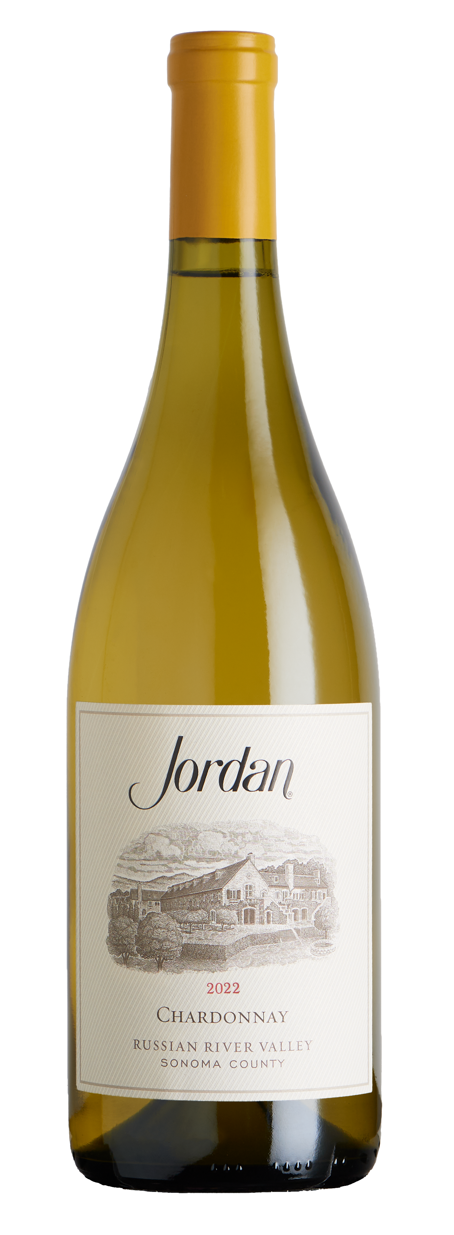 Jordan Chardonnay 2022  Front Bottle Shot