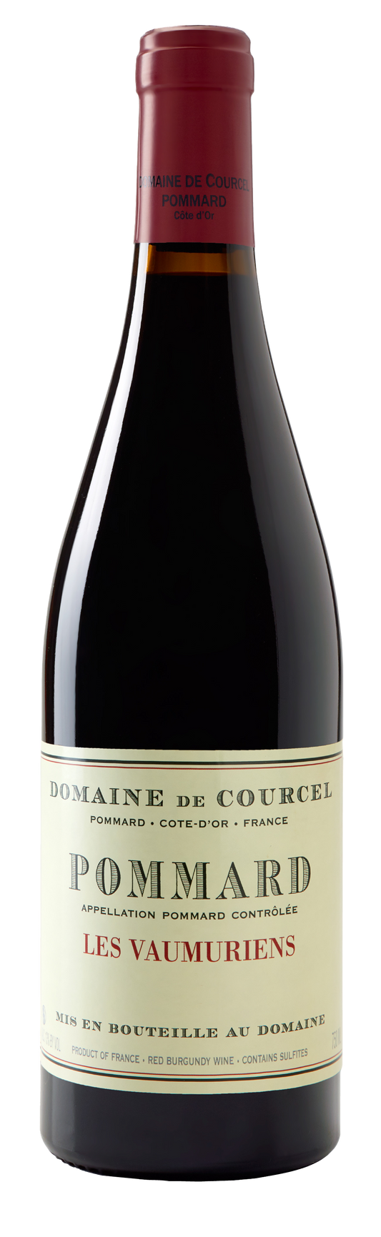 Domaine de Courcel Pommard Les Vaumuriens 2017  Front Bottle Shot