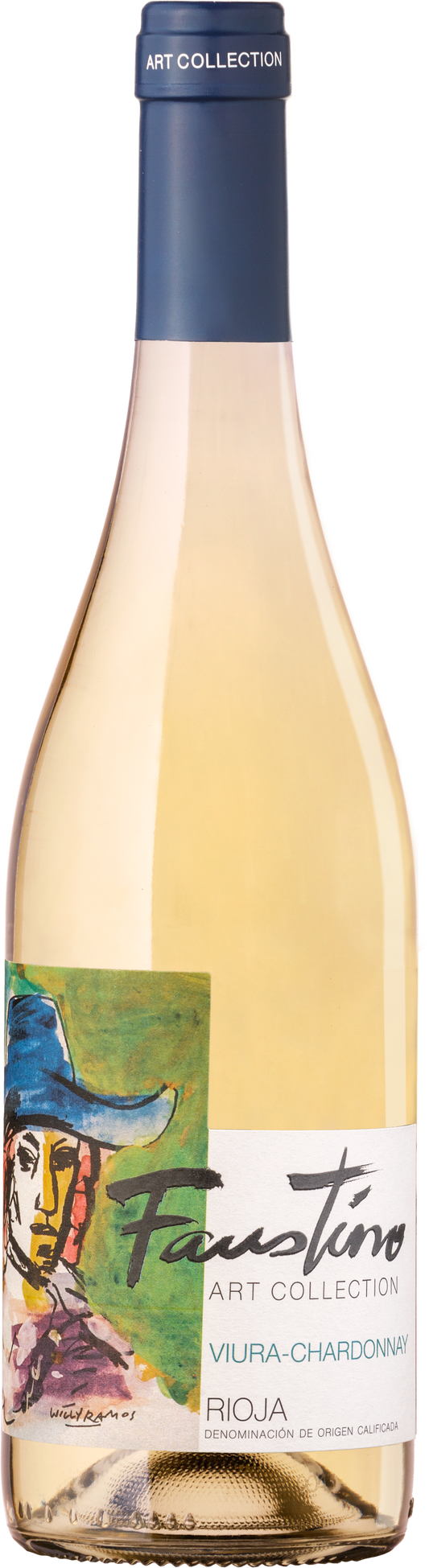 Faustino Art Collection Viura-Chardonnay 2022  Front Bottle Shot