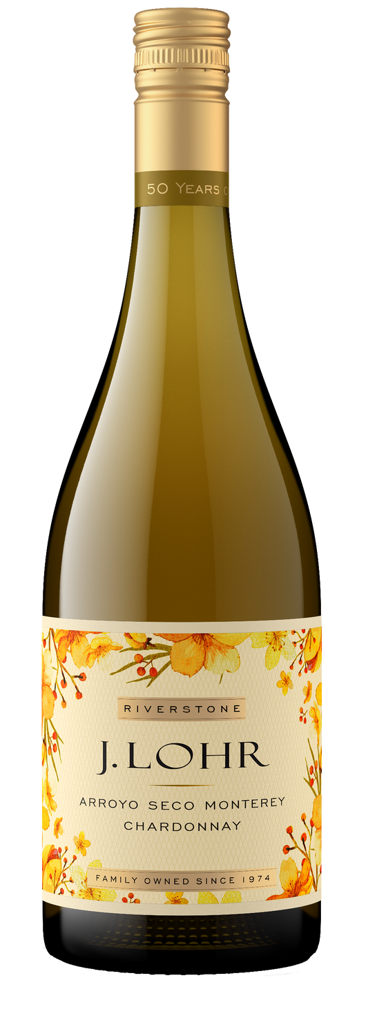 J. Lohr Estates Riverstone Chardonnay 2023  Front Bottle Shot