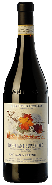 Francesco Boschis Sori San Martino Dolcetto di Dogliani 2021  Front Bottle Shot