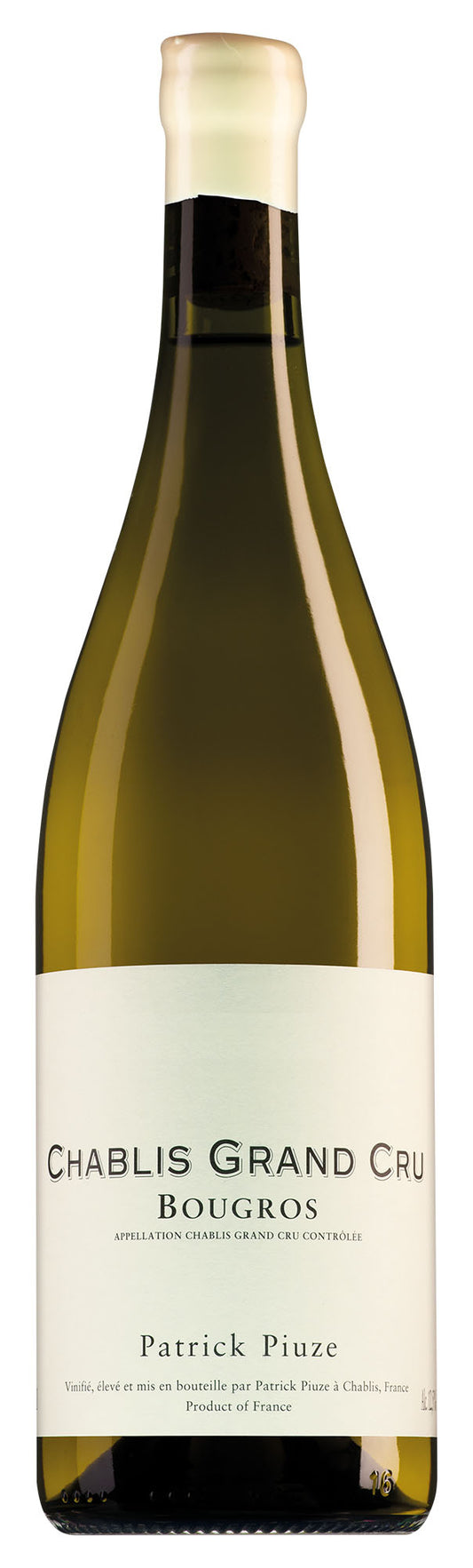 Patrick Piuze Chablis Bougros Grand Cru 2021  Front Bottle Shot