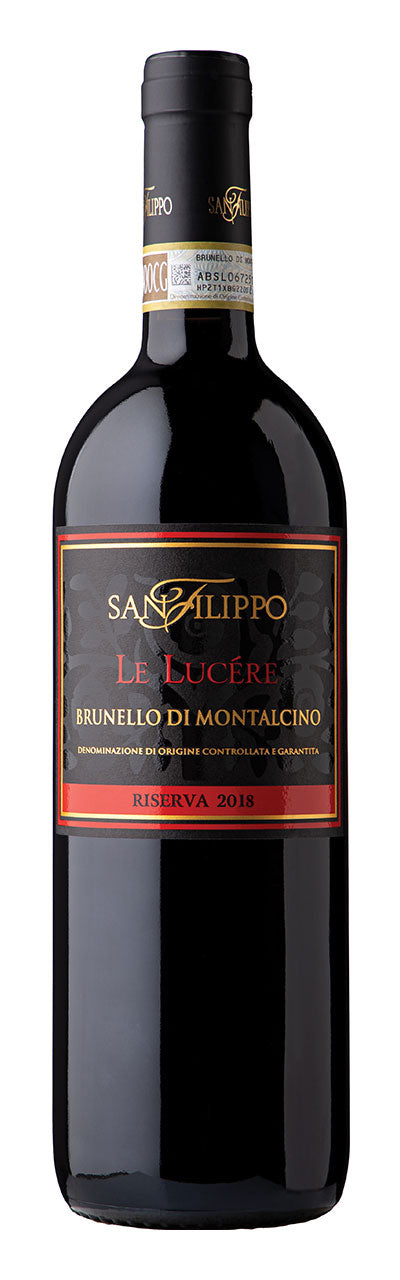 San Filippo Brunello di Montalcino Le Lucere Riserva 2018  Front Bottle Shot
