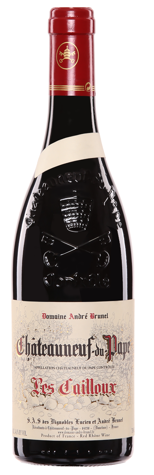 Andre Brunel Chateauneuf-du-Pape Les Cailloux 2021  Front Bottle Shot