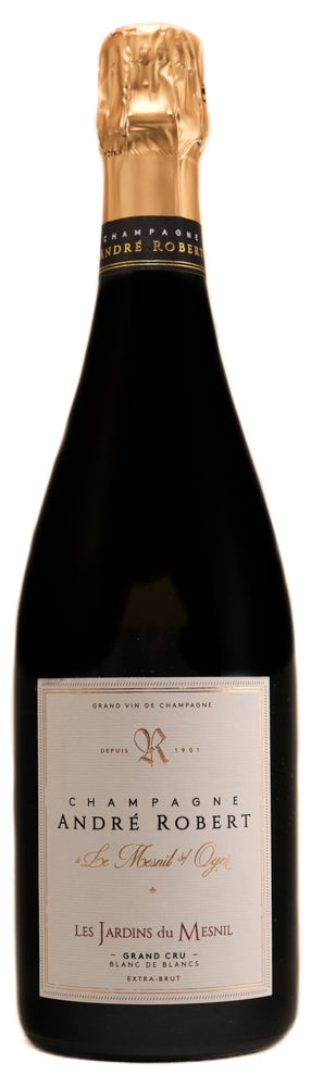 Andre Robert Les Jardins du Mesnil Extra Brut  Front Bottle Shot